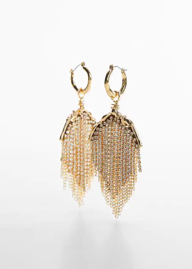Crystal waterfall earrings