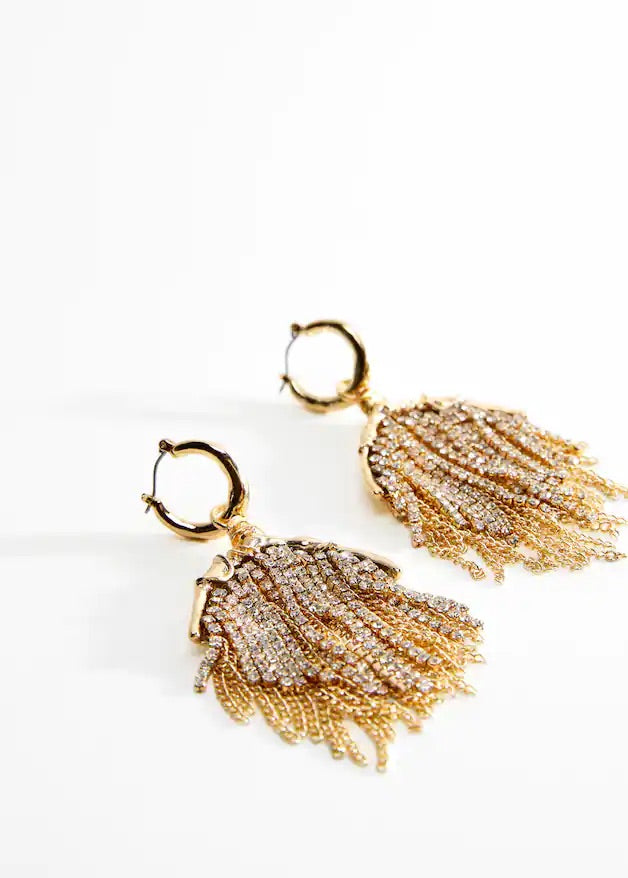 Crystal waterfall earrings