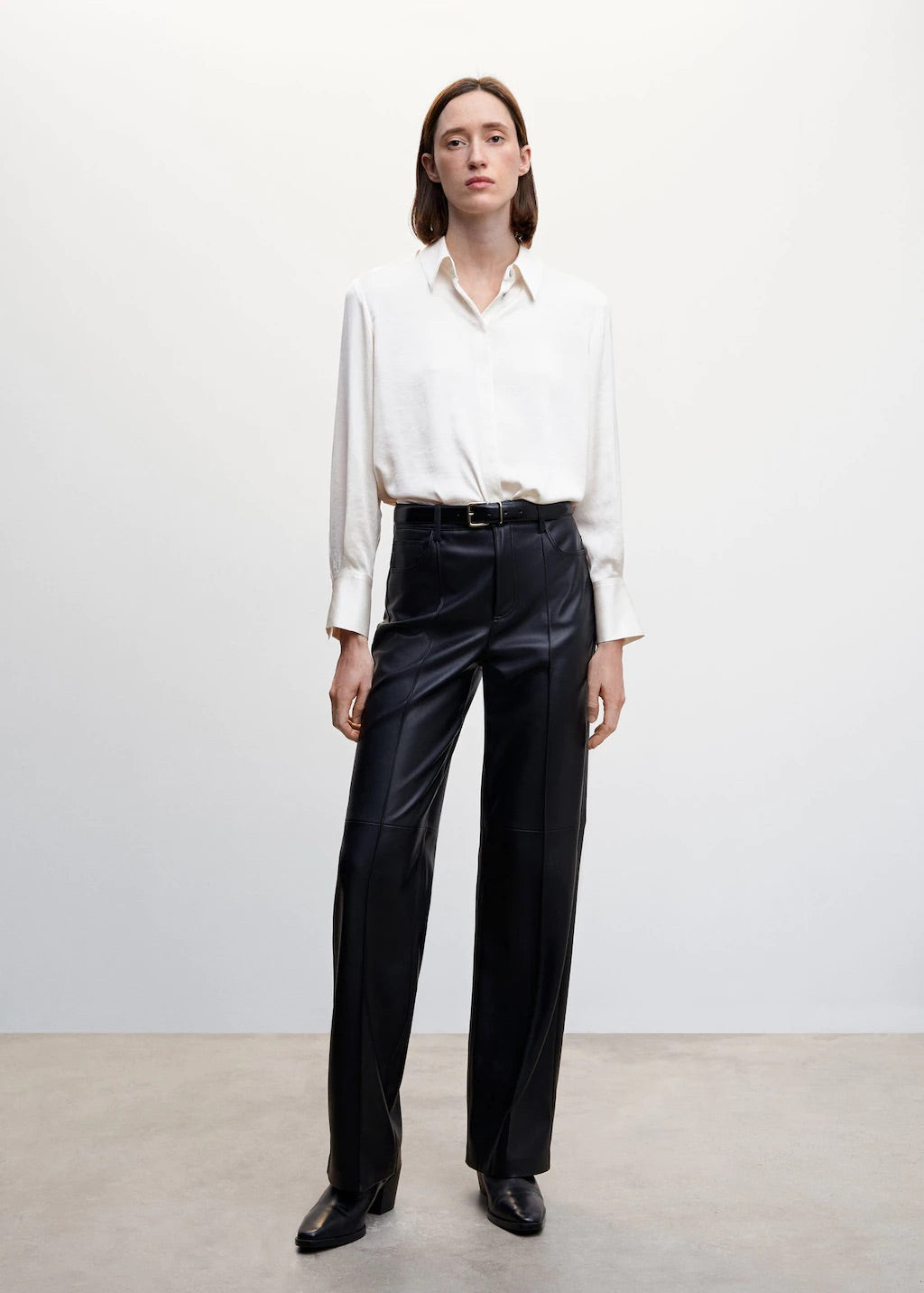 Satin finish flowy shirt