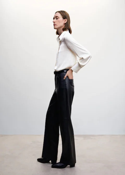 Satin finish flowy shirt