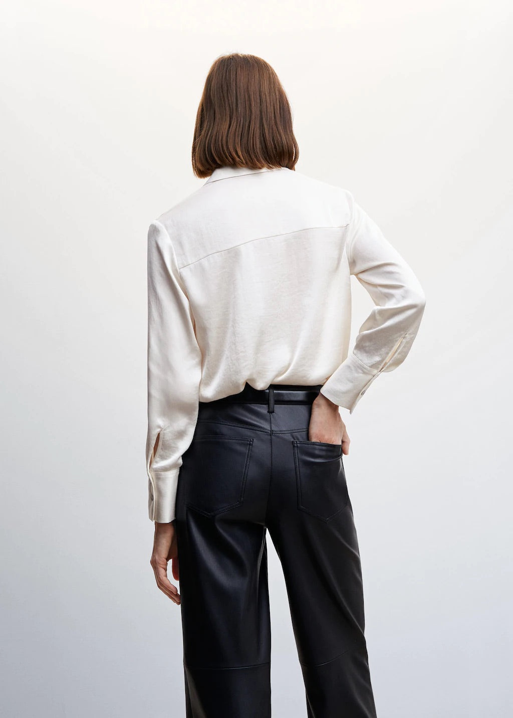 Satin finish flowy shirt