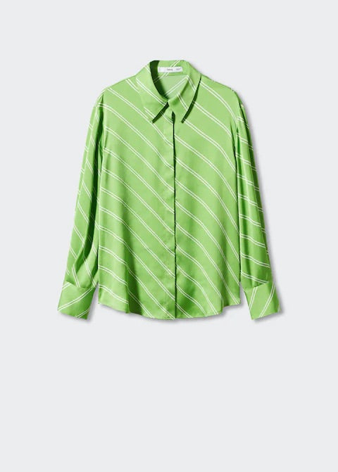 Satin finish flowy shirt