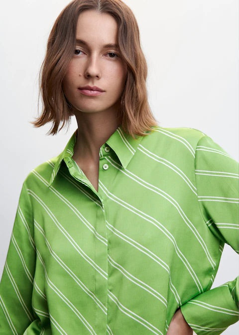 Satin finish flowy shirt