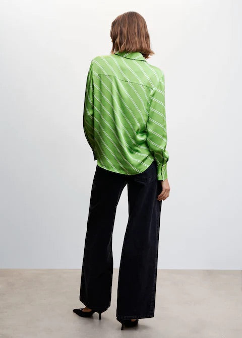 Satin finish flowy shirt