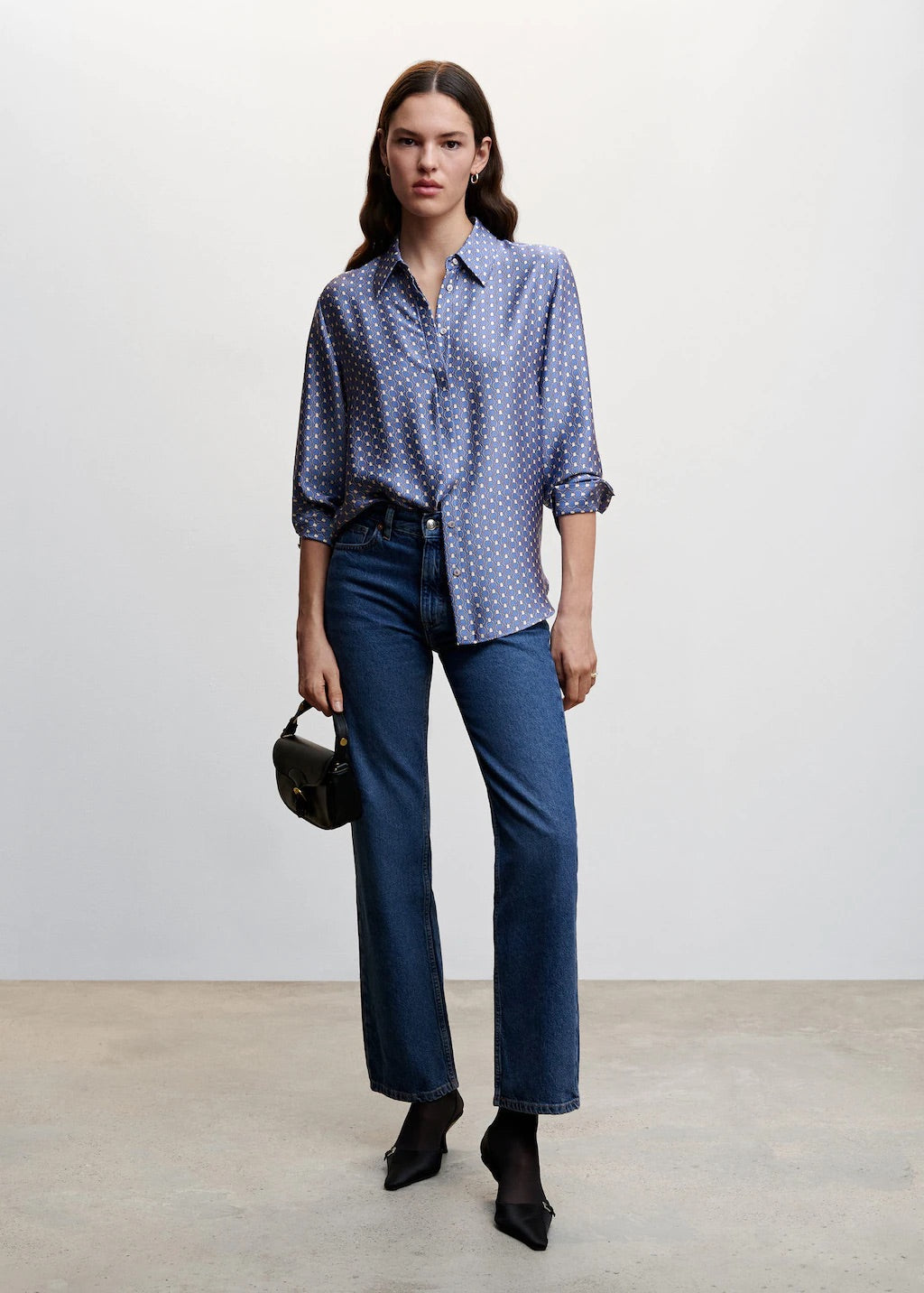 Satin finish flowy shirt