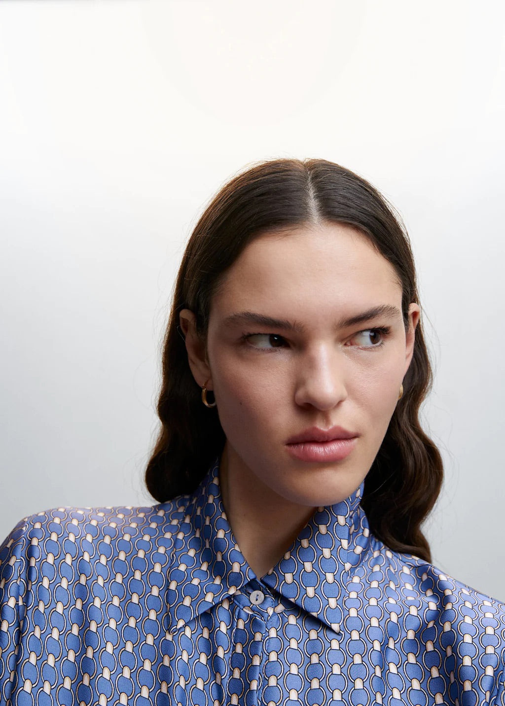 Satin finish flowy shirt