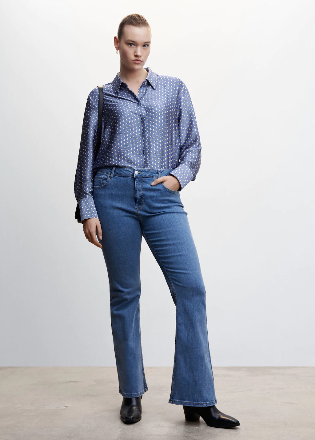 Satin finish flowy shirt