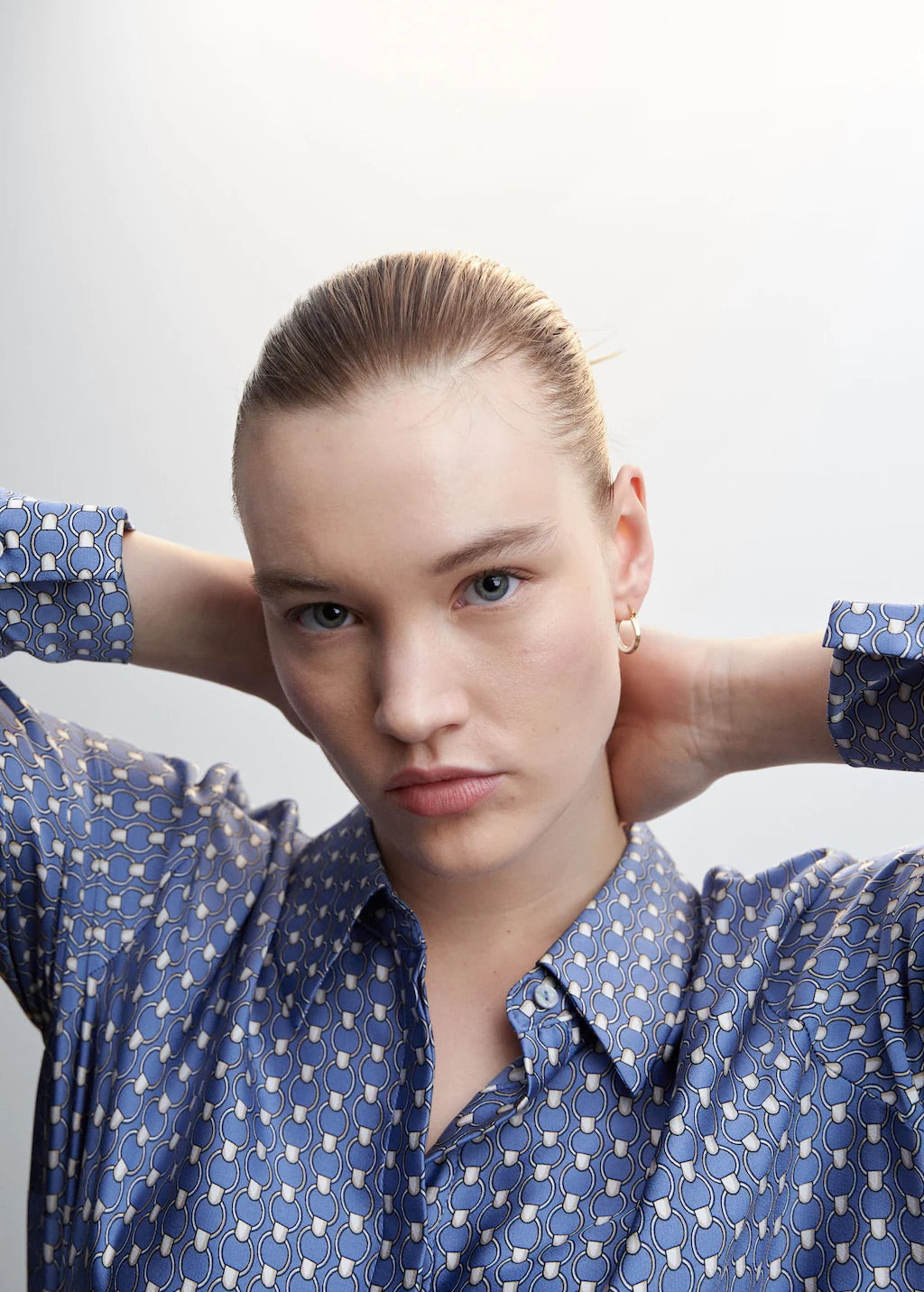 Satin finish flowy shirt