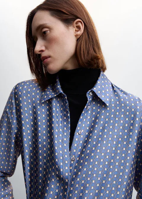 Satin finish flowy shirt