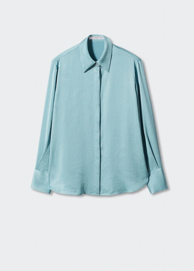 Satin finish flowy shirt
