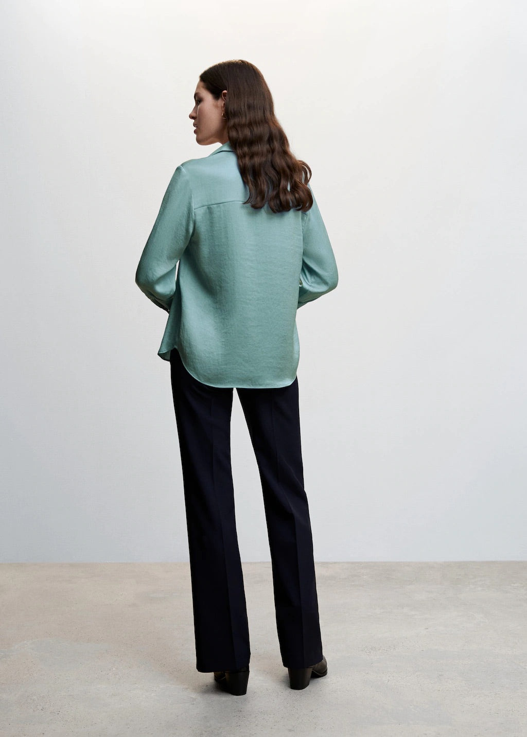 Satin finish flowy shirt