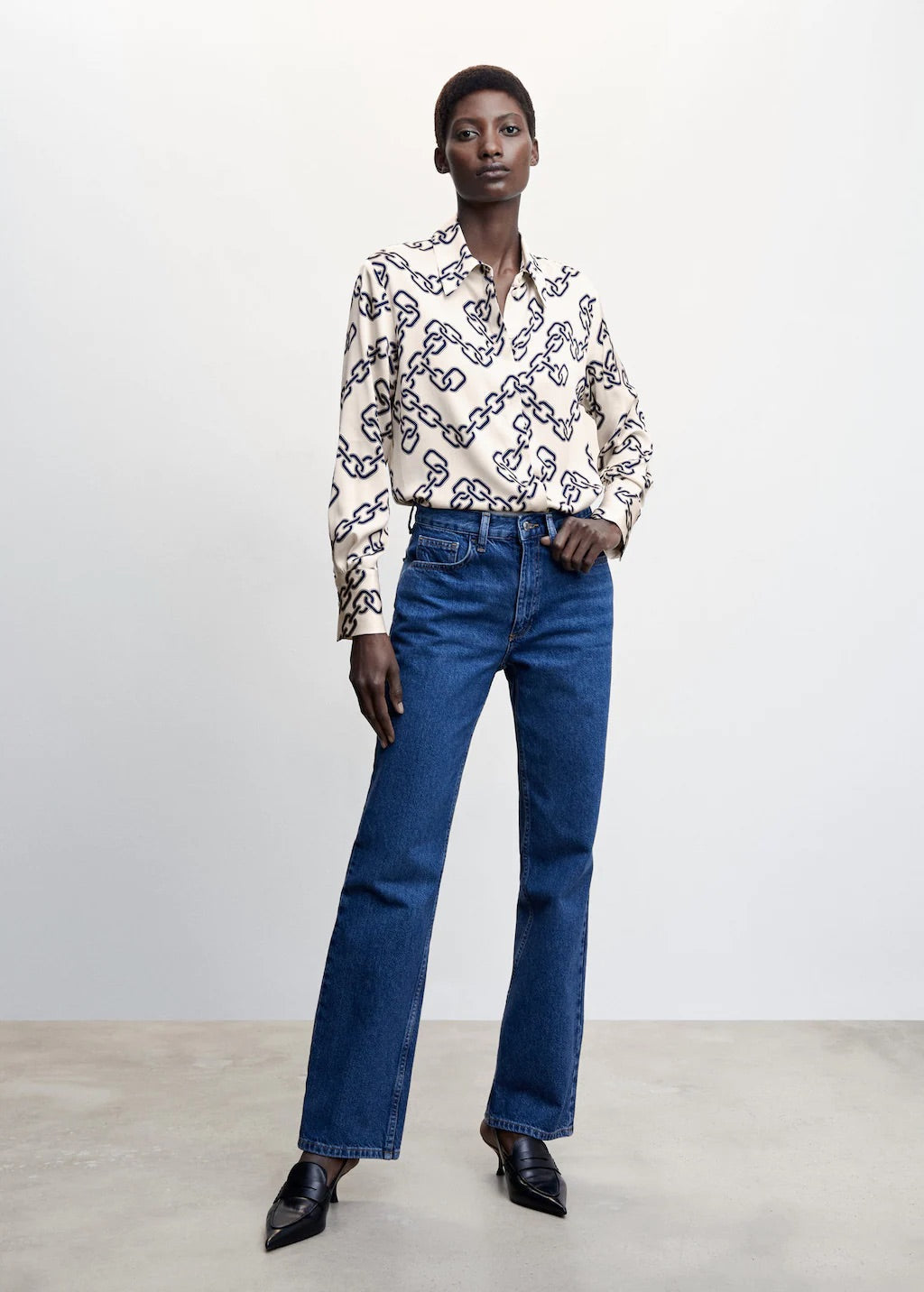 Satin finish flowy shirt