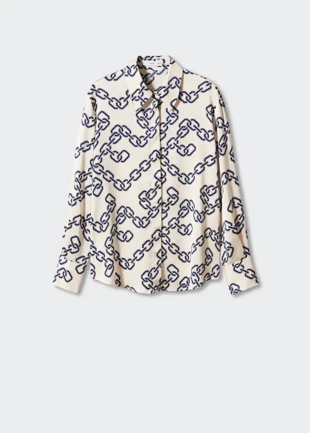 Satin finish flowy shirt