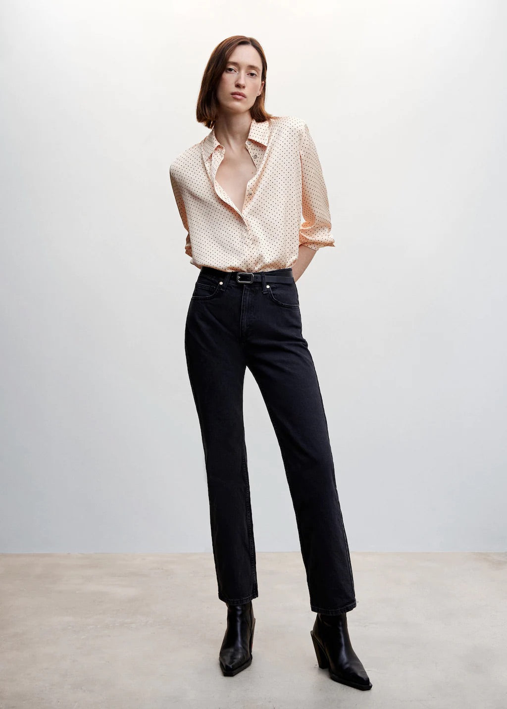 Satin finish flowy shirt