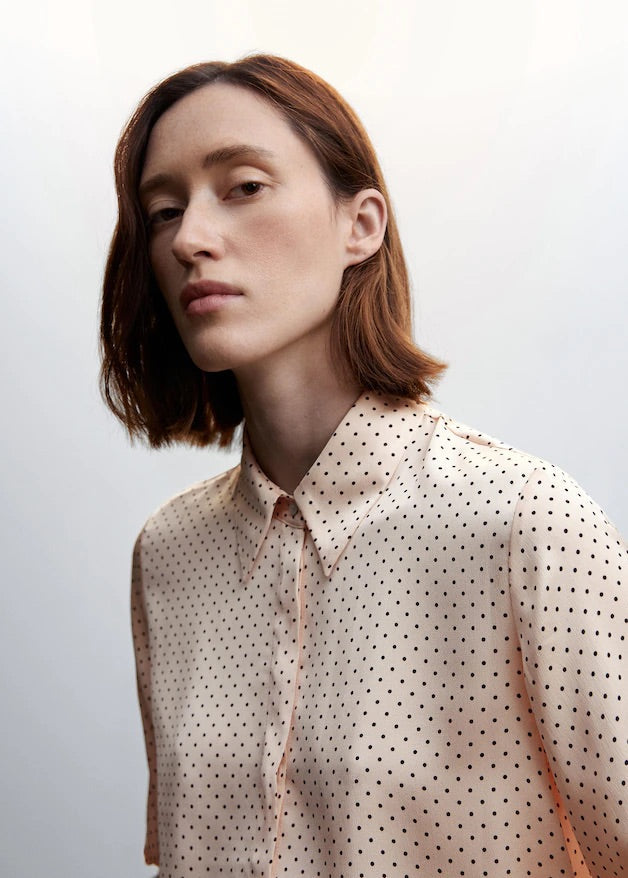 Satin finish flowy shirt