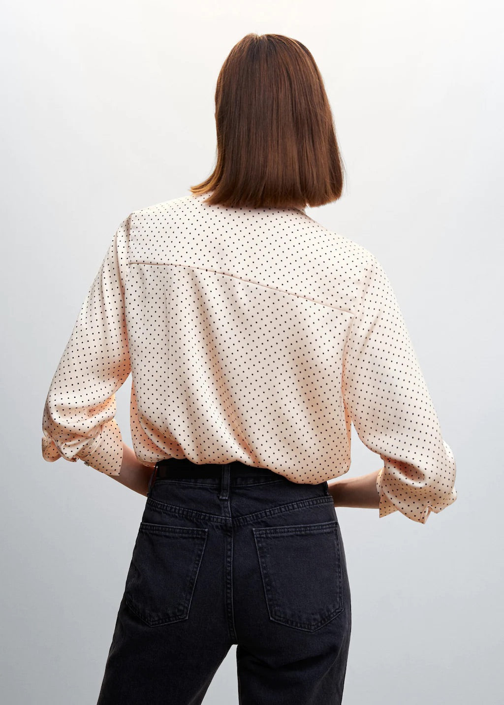 Satin finish flowy shirt