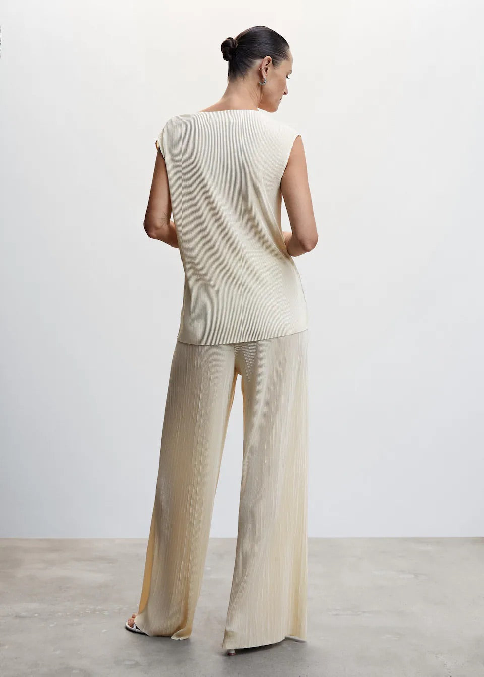 Pleated strap top
