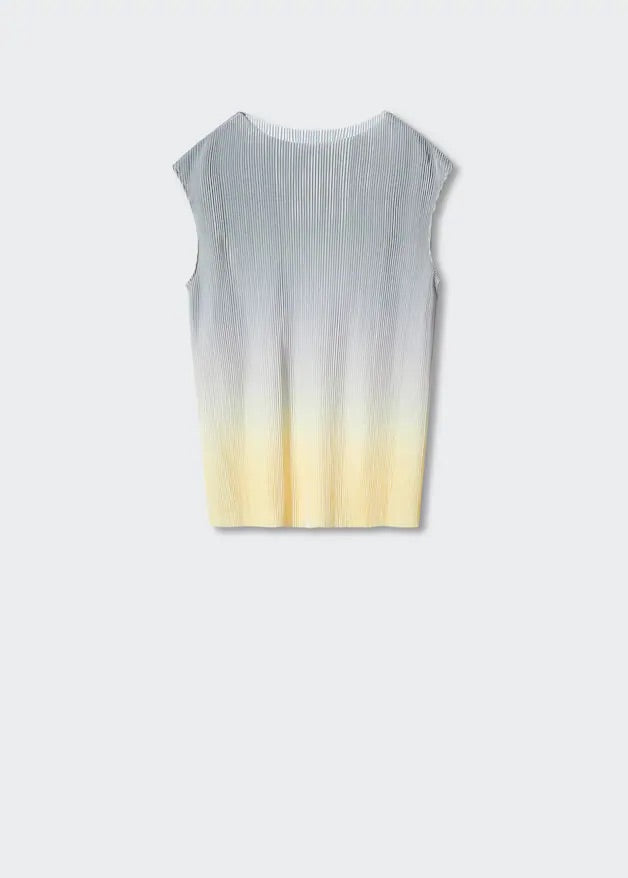 Pleated strap top