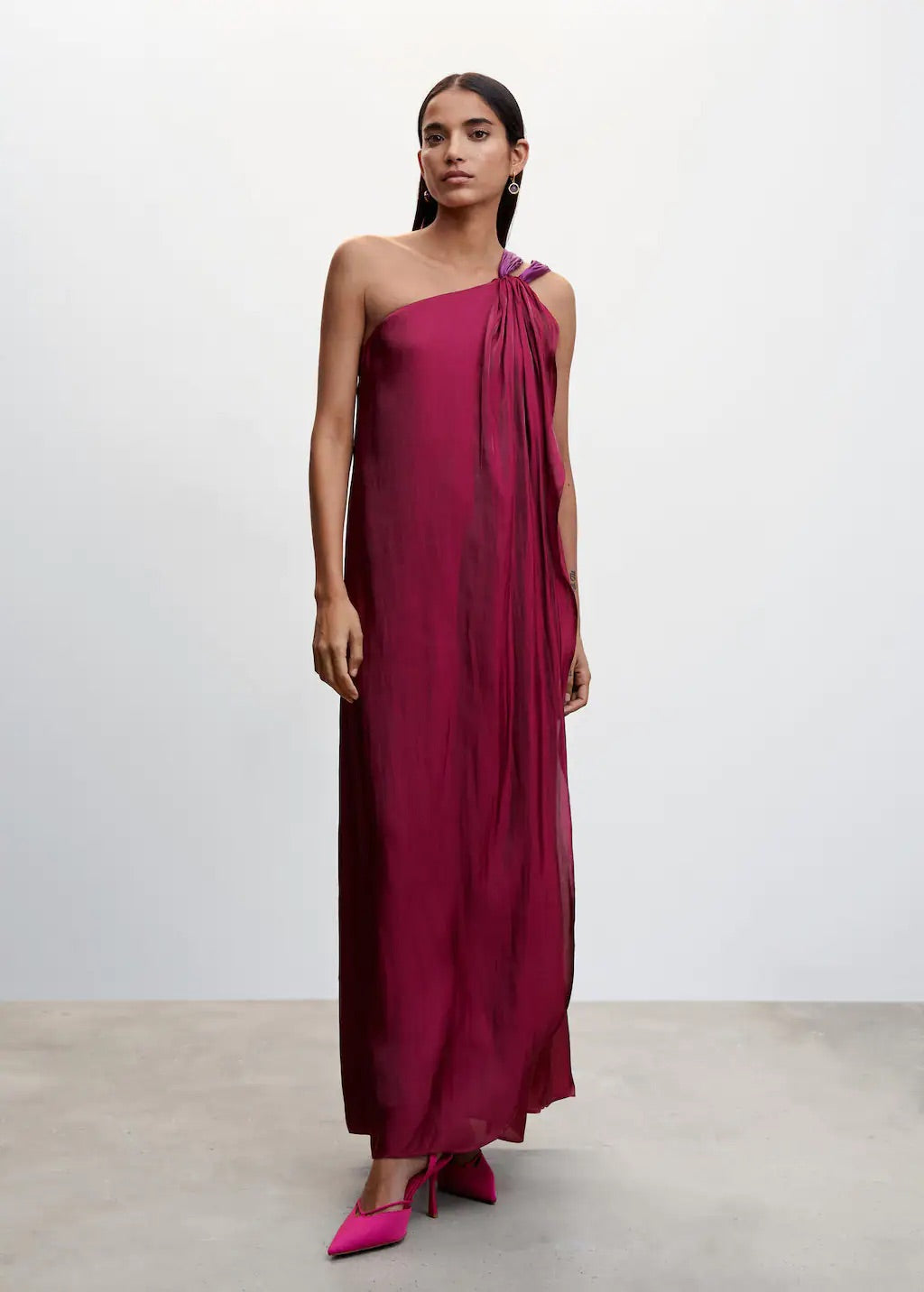 Long asymmetric dress