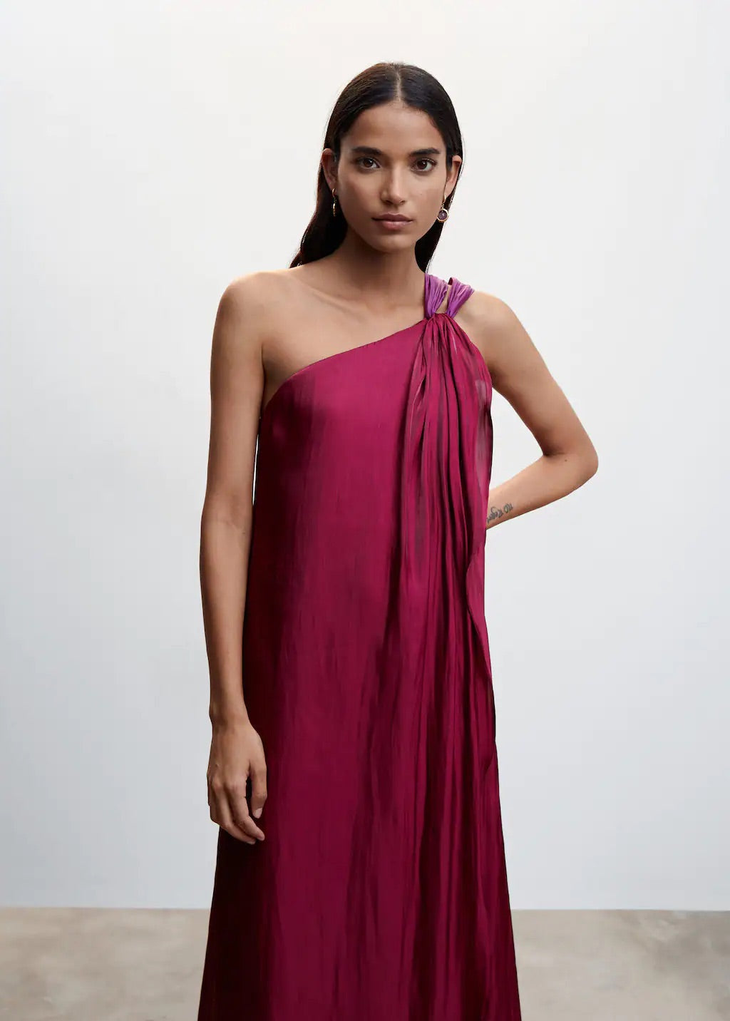 Long asymmetric dress