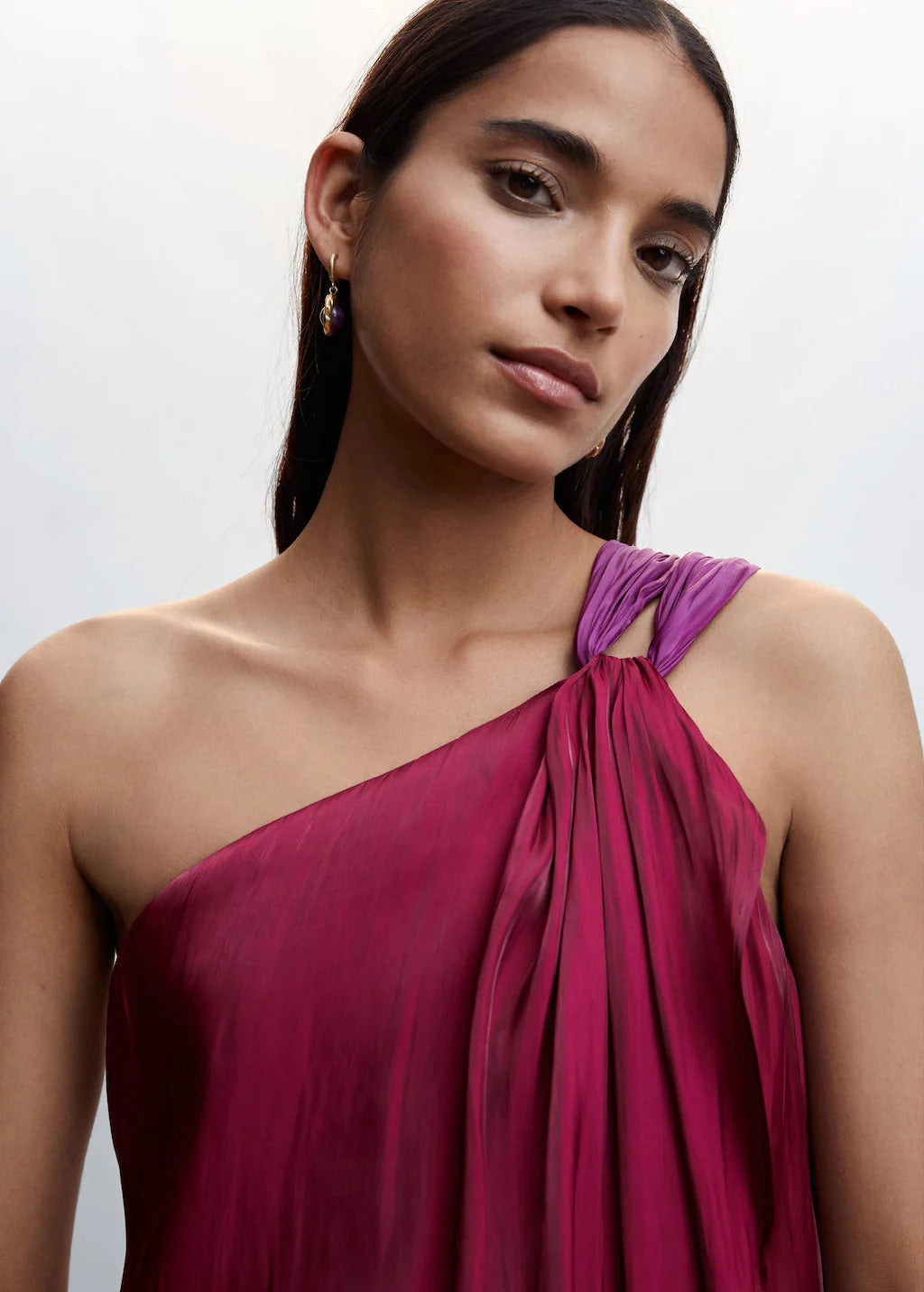 Long asymmetric dress