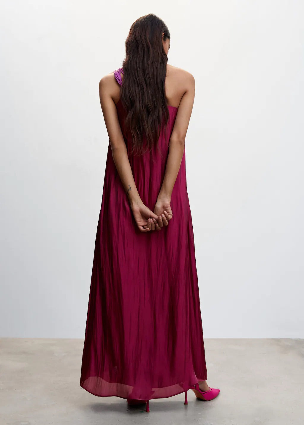 Long asymmetric dress