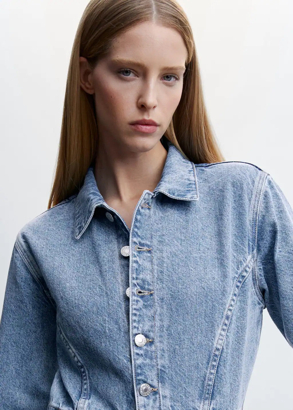 Denim cargo jumpsuit