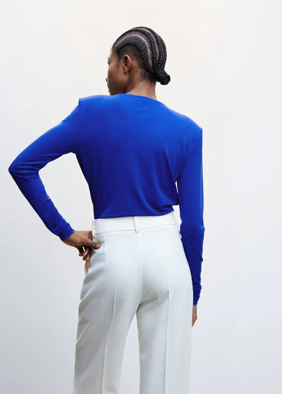 Draped neckline T-shirt