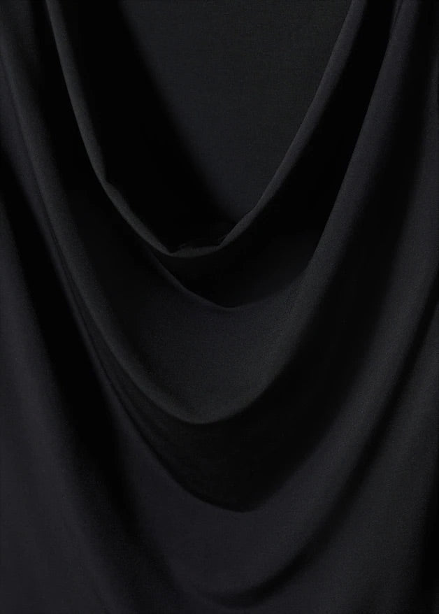 Draped neckline T-shirt