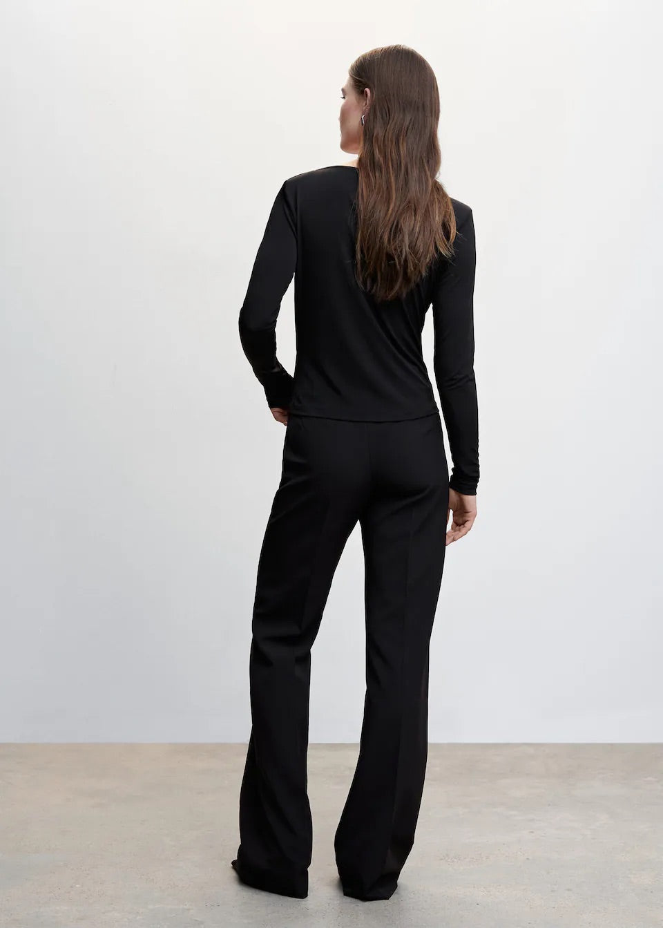 Draped neckline T-shirt