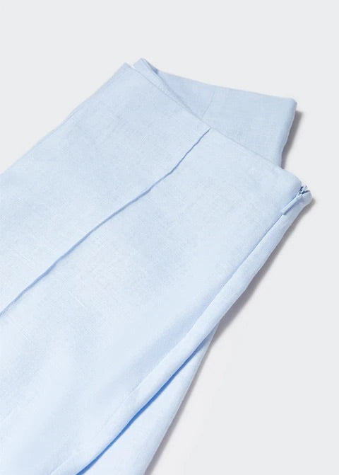 100% linen wideleg trousers