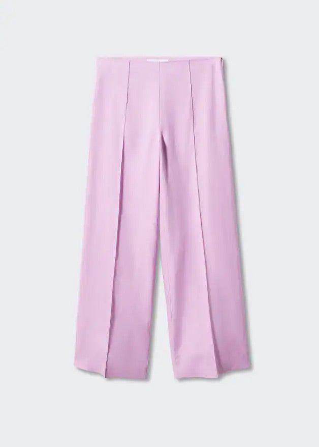 100% linen wideleg trousers