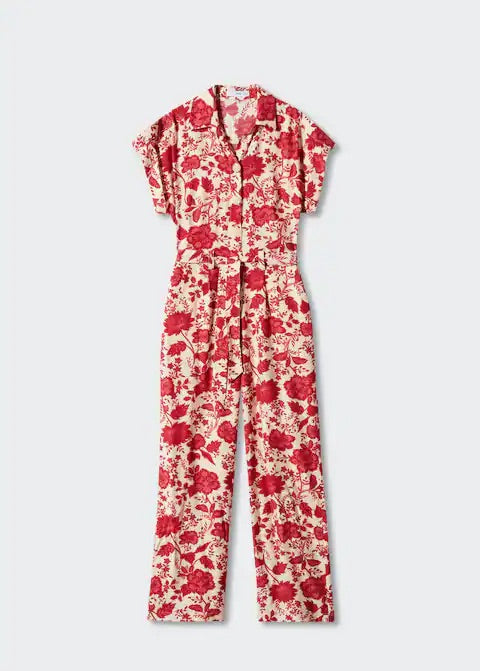 Long printed jumpsuit