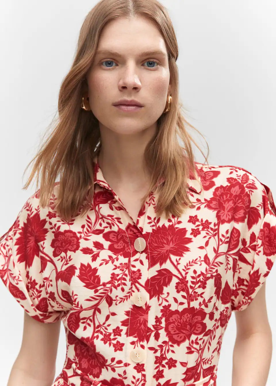 Long printed jumpsuit