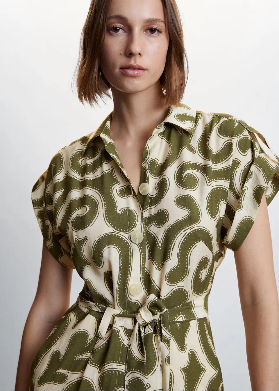 Long printed jumpsuit