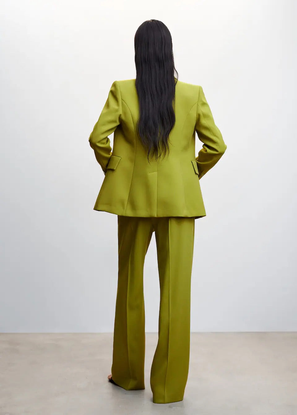 wide leg suit trousers