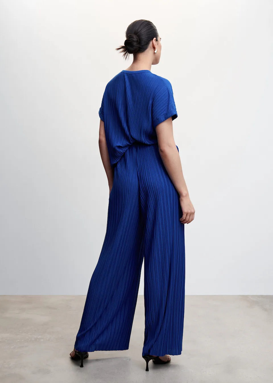 Pleated wideleg trousers
