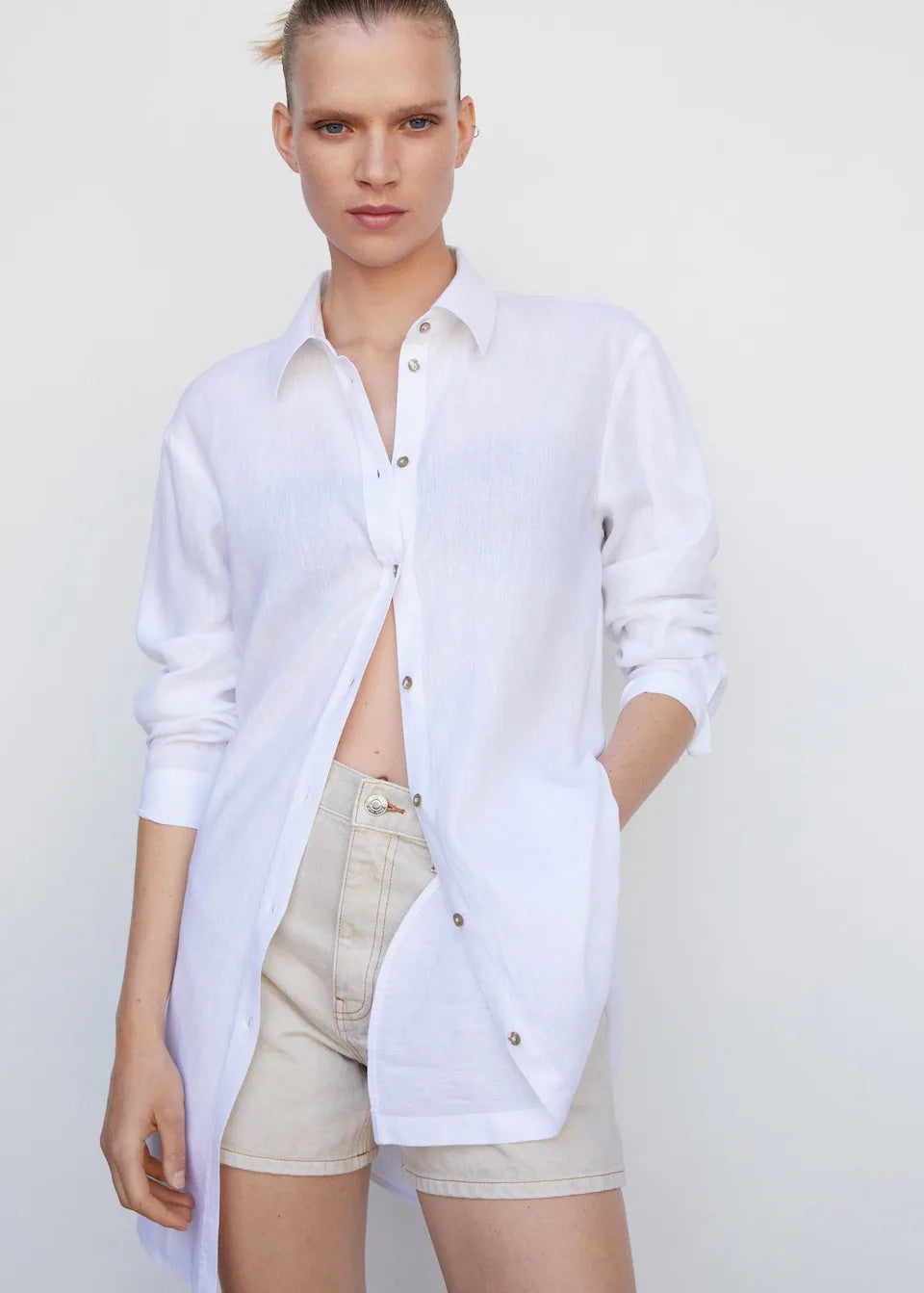 Linen oversized shirt