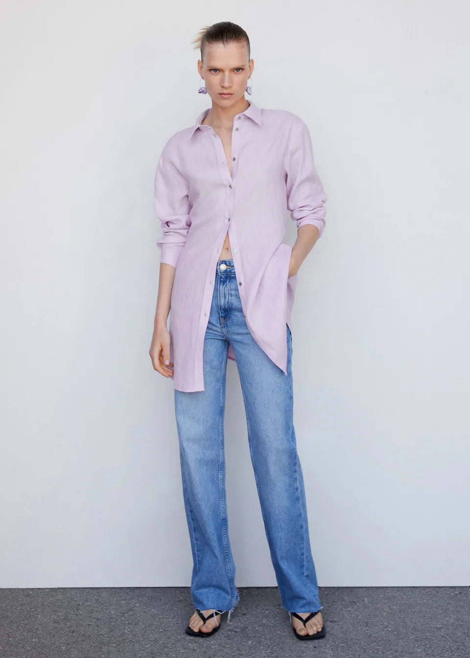 Linen oversized shirt