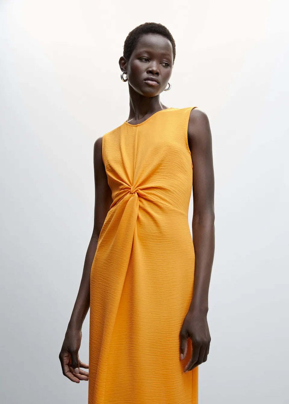 Knot textured dress