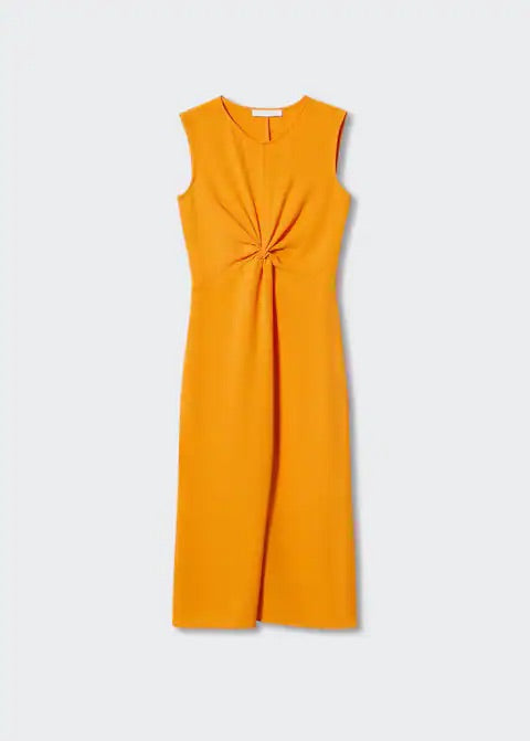Knot textured dress