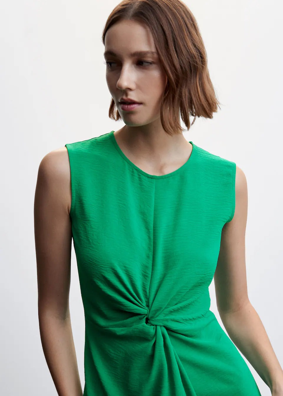 Knot textured dress
