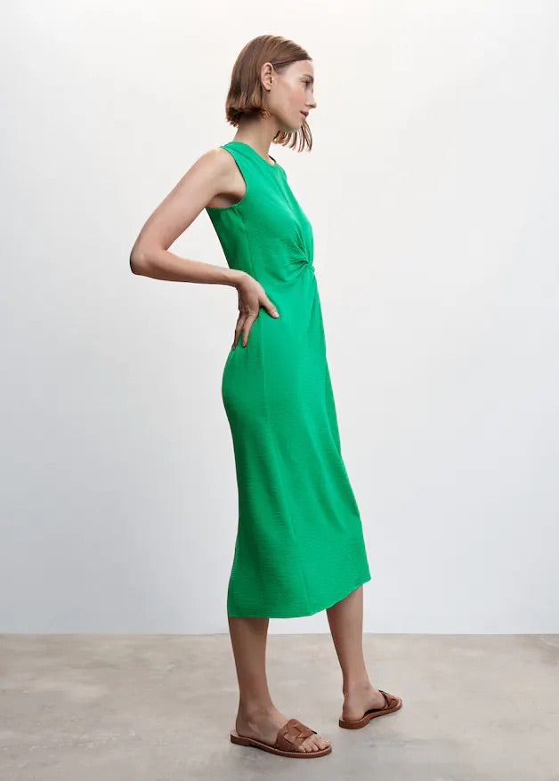 Knot textured dress