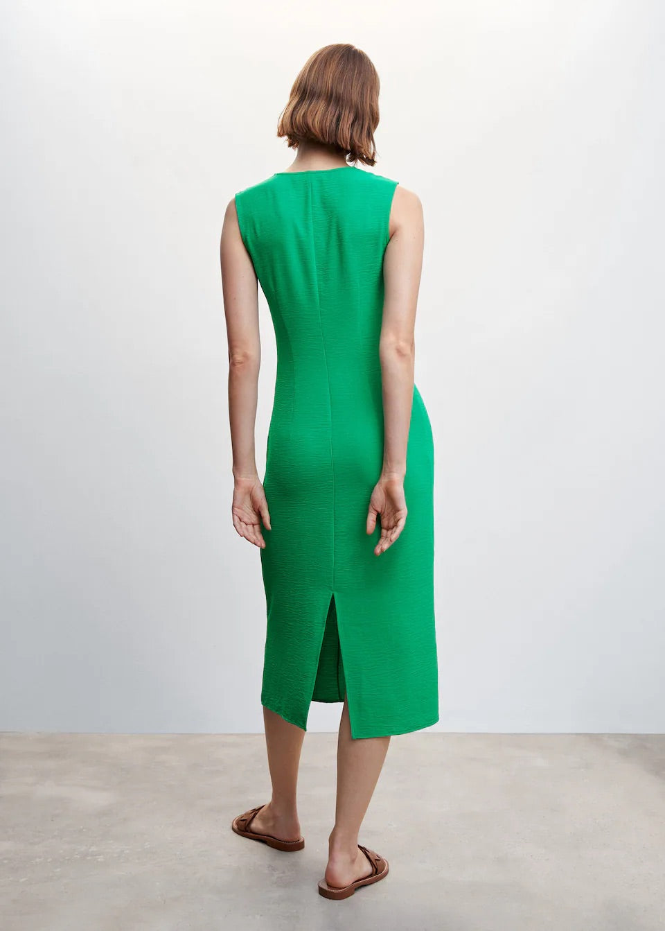 Knot textured dress