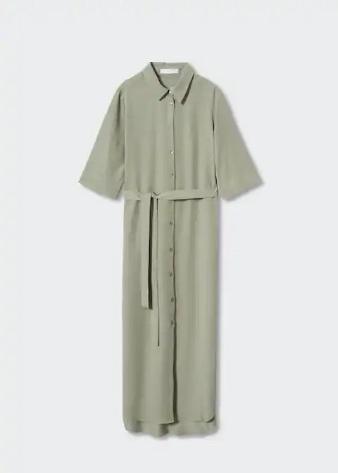 Bow shirt dress