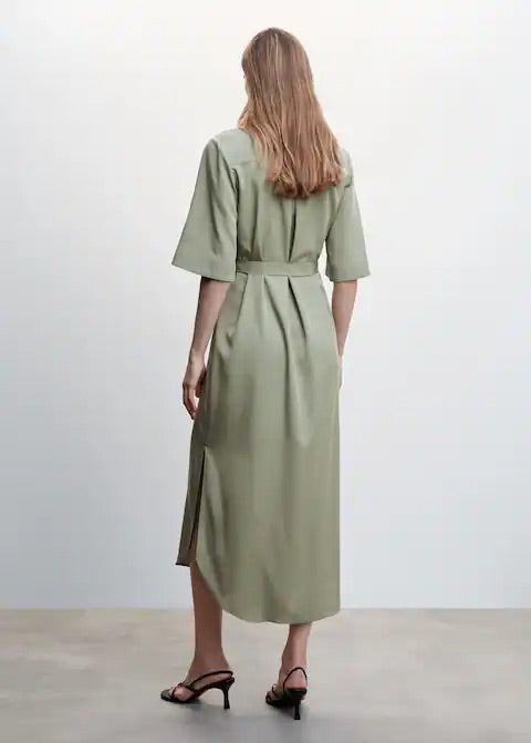 Bow shirt dress