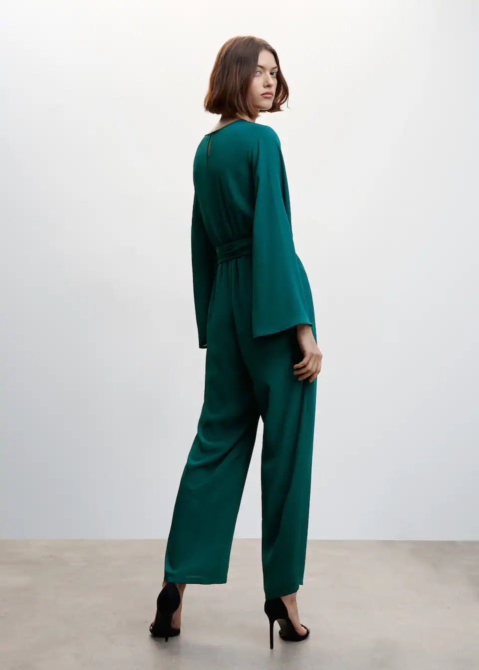 Bow wrap jumpsuit