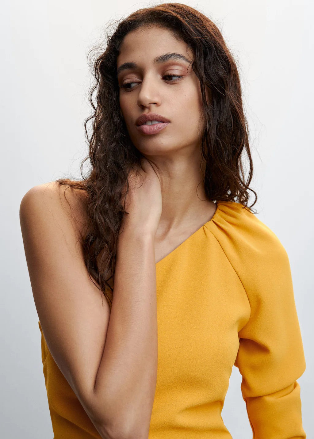 Asymmetric long jumpsuit