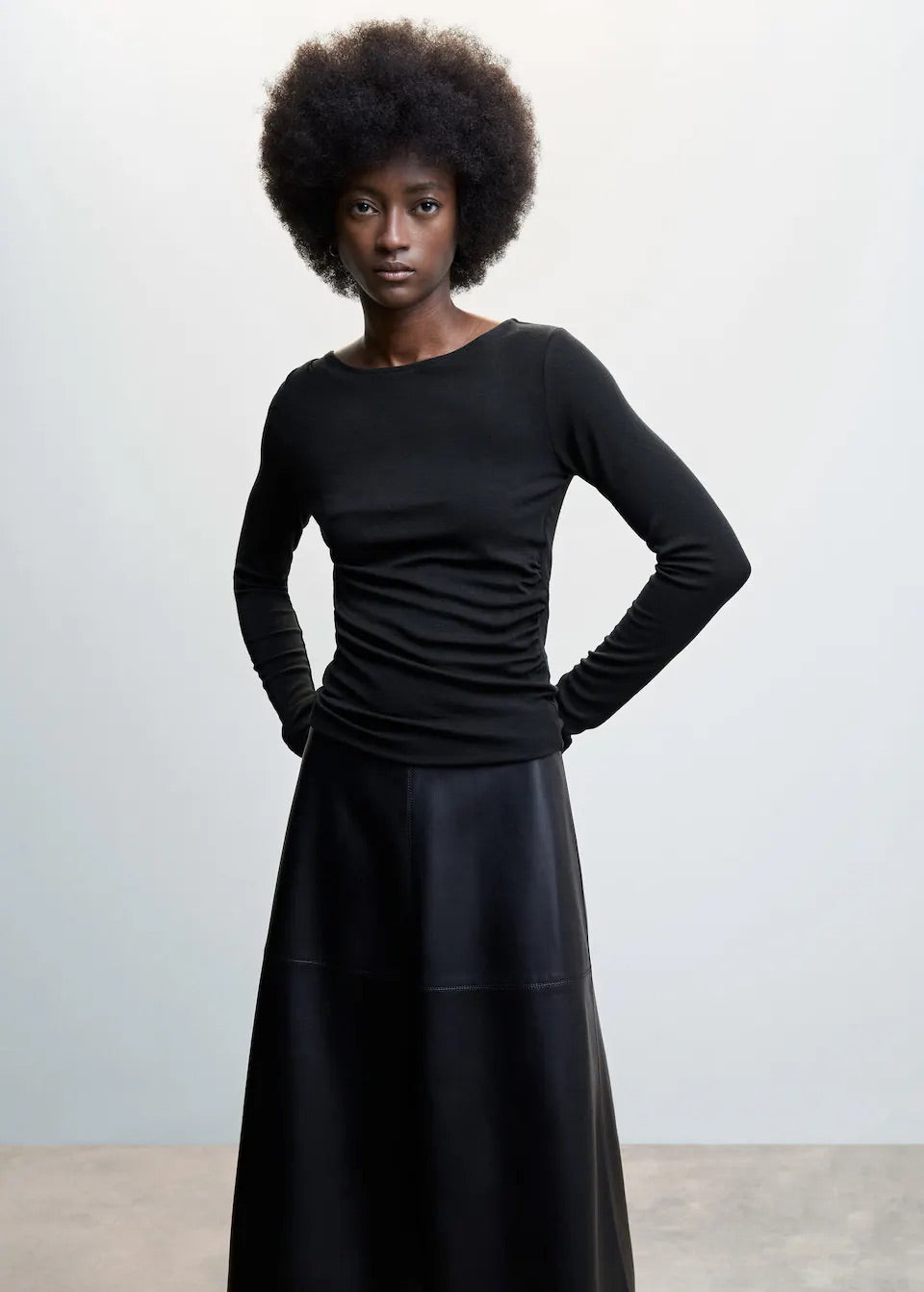 Ruched detail T-shirt