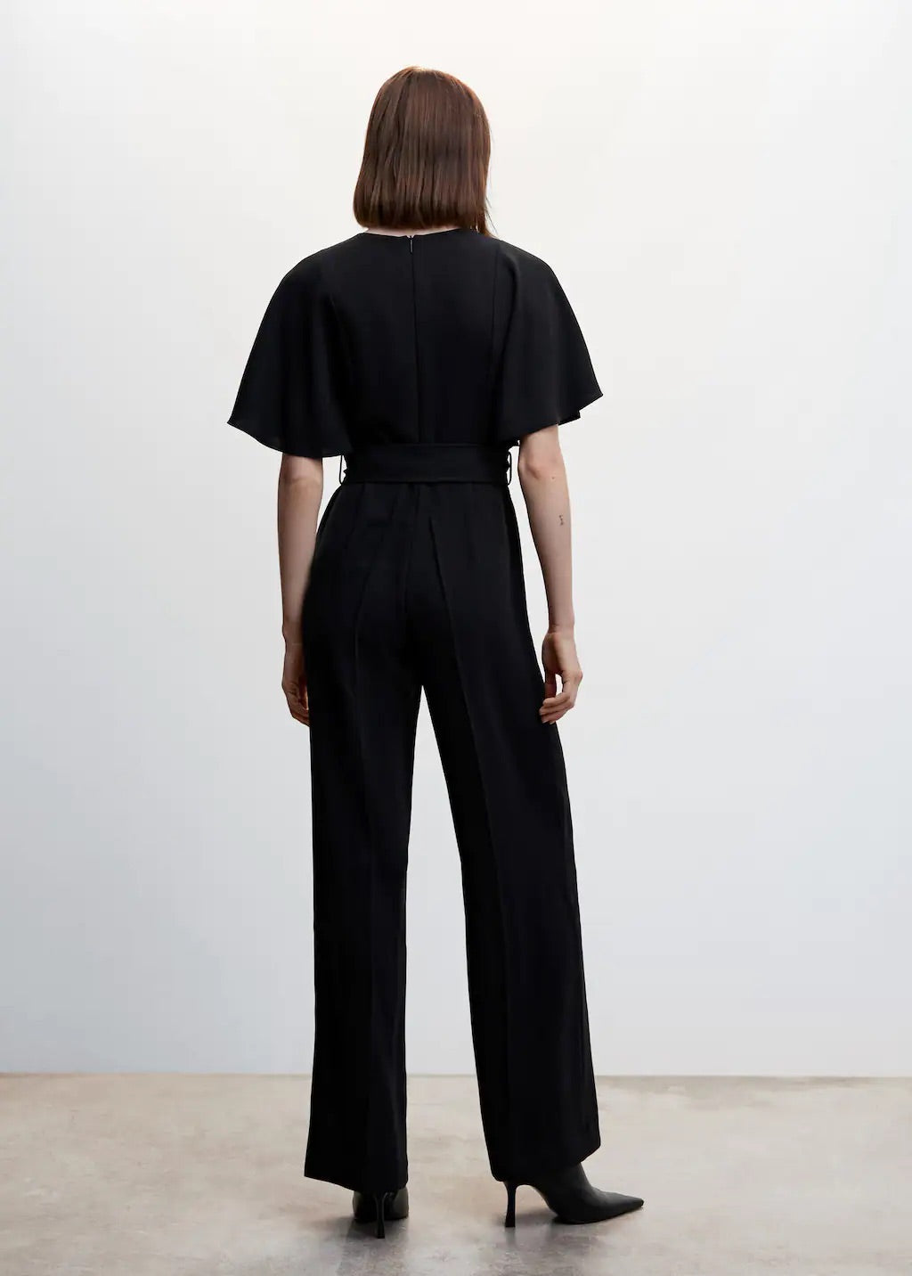 Buttoned long jumpsuit